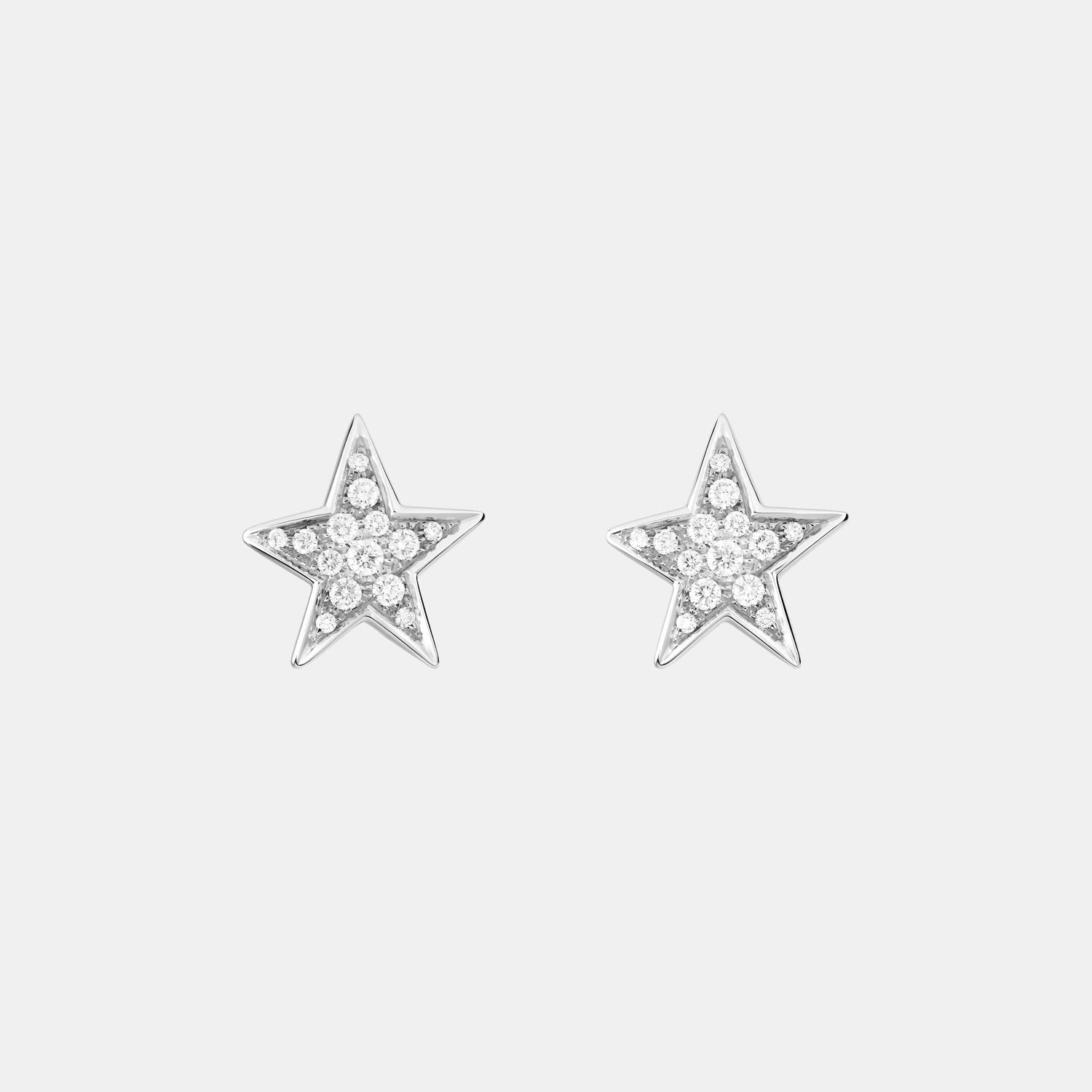 Boucles d'oreilles Comète Or blanc Diamant