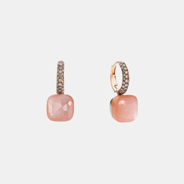 Boucles d'oreilles Nudo Or Pierre De Lune 15.6ct