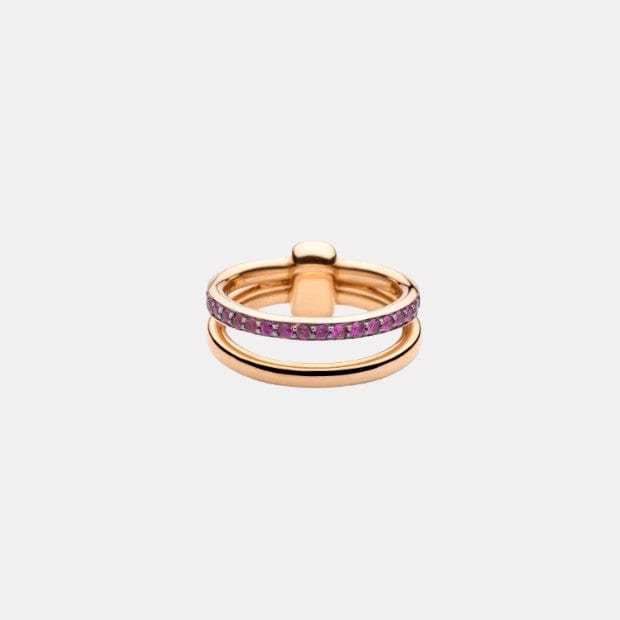 Bague Pomellato Together Or rose Rubis 0.6ct