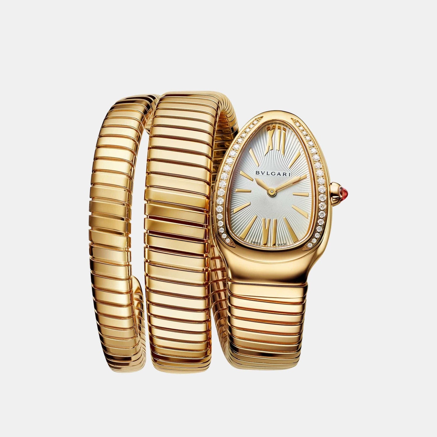 Montre Serpenti Tubogas Or jaune Diamant