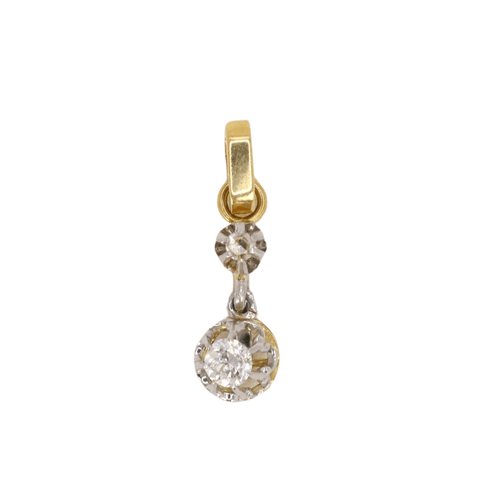 Pendentif Pendentif ancien diamant 0,15 carat 58 Facettes J412