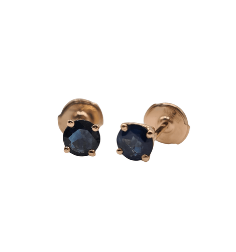 Boucles d'oreilles Boucles d’oreilles or rose et saphir 58 Facettes