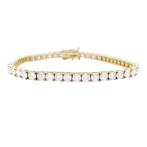 Bracelet Bracelet ligne serti de diamants en or jaune 18 carats 58 Facettes 33151