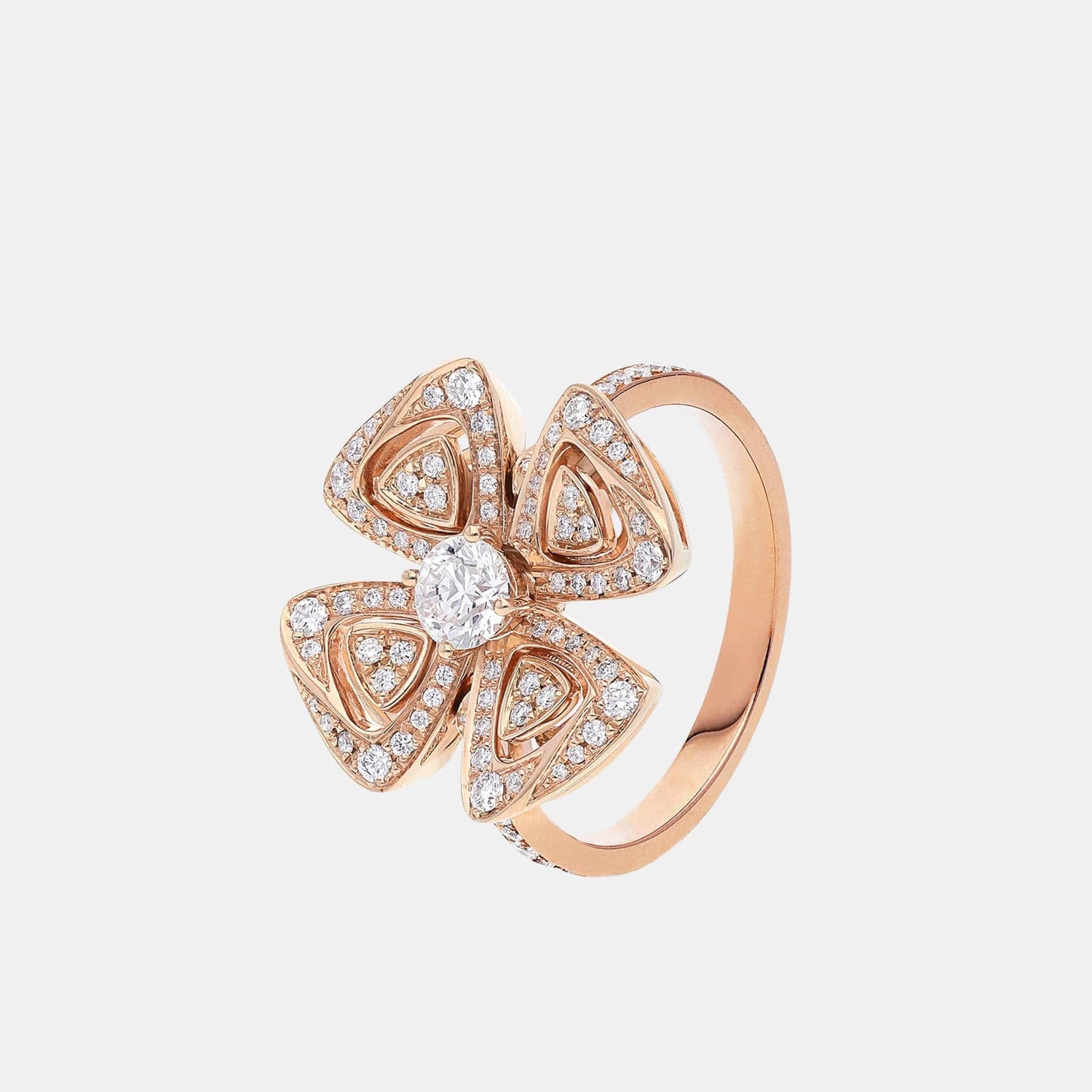 Bague Fiorever Or rose Diamant 0.64ct