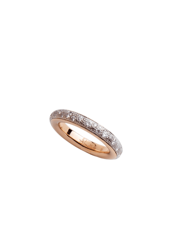 Bague 57 Bague POMELLATO Iconica Diamants Or Rose 750/1000 58 Facettes 65371-61885