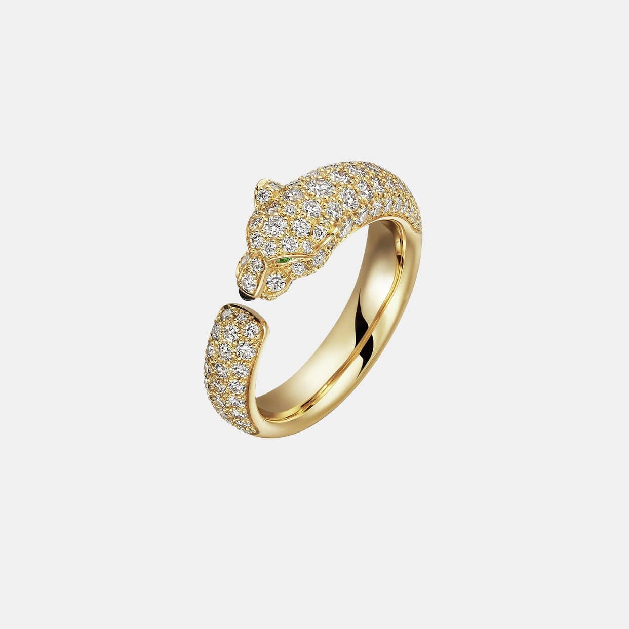 Bague Panthère Or jaune Mixte