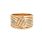 Bague 58 Bague bandeau or jaune diamants 58 Facettes G13497