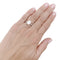 Bague 54 Bague solitaire - Diamant taille émeraude en or blanc 58 Facettes 33927