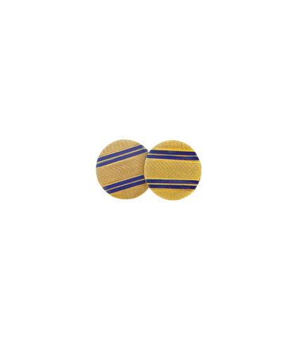Boutons de manchette Gentleman - Boutons de manchette en or jaune 18K 58 Facettes BO210547/GENTLEMAN