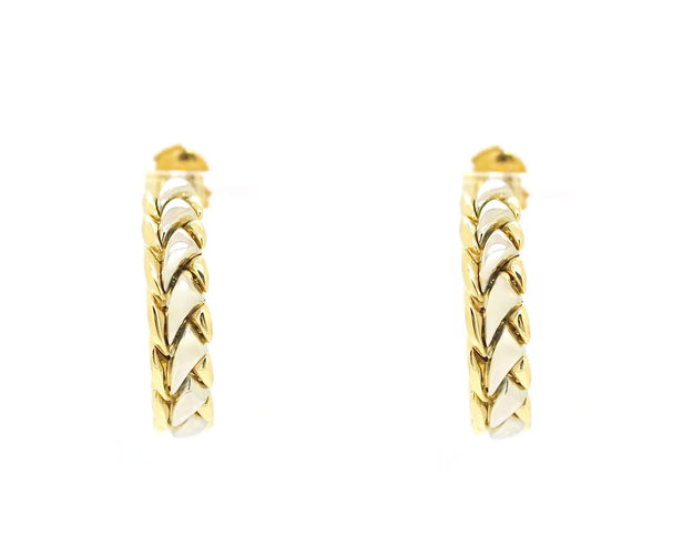 Boucles d'oreilles Chimento - Boucles d’oreilles en or jaune et or blanc 18 carats 58 Facettes 13702