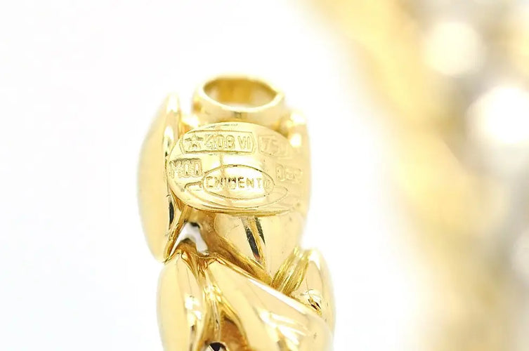 Boucles d'oreilles Chimento - Boucles d’oreilles en or jaune et or blanc 18 carats 58 Facettes 13702