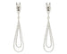 Boucles d'oreilles Boucles d’oreilles pendantes en or blanc 18 ct avec diamants 58 Facettes 13846