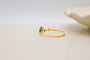 Bague 54 Bague solitaire en or jaune 18 carats et saphir 58 Facettes 3811