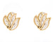 Boucles d'oreilles Boucles d’oreilles en or blanc et rose 18 ct avec diamants 58 Facettes 12510