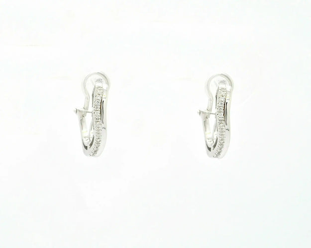 Boucles d'oreilles Boucles d’oreilles - Diamants 0,15 ct en or blanc 18 kt 58 Facettes 9771