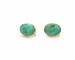 Boucles d'oreilles Boucles d’oreilles en or jaune 18 kt et turquoises naturelles 58 Facettes 6602