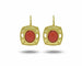 Boucles d'oreilles Boucles d’oreilles en or jaune 18 kt et corail 58 Facettes 7480