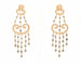 Boucles d'oreilles Boucles d’oreilles en or rose 18 ct avec diamants blancs et noirs 58 Facettes 8910