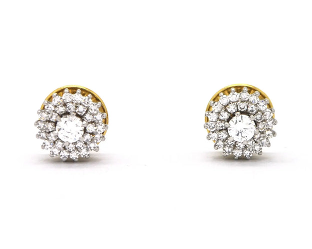Boucles d'oreilles Boucles d’oreilles en or blanc 18 kt avec diamants 0,90 ct 58 Facettes 4730