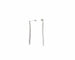 Boucles d'oreilles Re Carlo - Boucles d’oreilles tennis pendantes en or blanc 18 ct et diamants 58 Facettes 5853