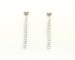 Boucles d'oreilles Re Carlo - Boucles d’oreilles tennis pendantes en or blanc 18 ct et diamants 58 Facettes 5853