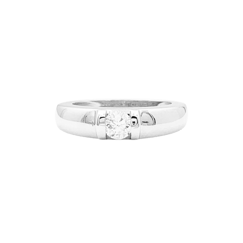 Bague 51 Chaumet Gioia - Bague jonc en or blanc avec diamant 58 Facettes 34584