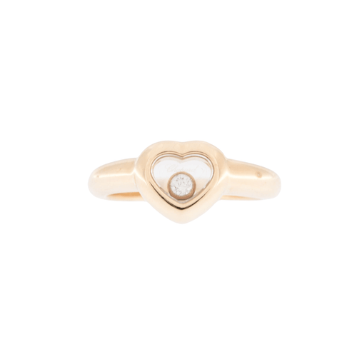 Bague 45.5 CHOPARD - Bague Happy Diamond Heart or jaune 58 Facettes