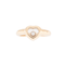 Bague 45.5 CHOPARD - Bague Happy Diamond Heart or jaune 58 Facettes