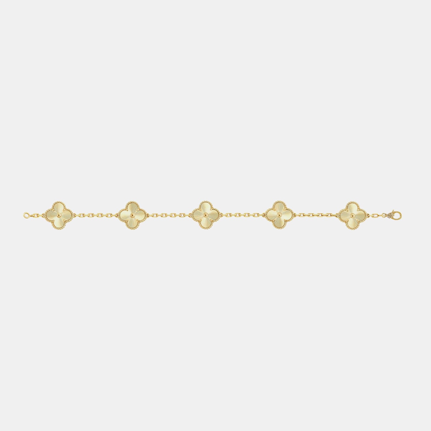 Bracelet Vintage Alhambra Or jaune 5 motifs