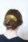 Peigne diadème étoile en corne, métal doré et turquoise 58 Facettes