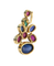 Pendentif Cabochons Précieux - Pendentif en or jaune 18K saphirs, rubis et émeraude 58 Facettes BO220413/CABOCHONSPRECIEUX