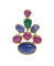 Pendentif Cabochons Précieux - Pendentif en or jaune 18K saphirs, rubis et émeraude 58 Facettes BO220413/CABOCHONSPRECIEUX