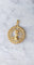 Pendentif Pendentif médaille caniche en or jaune 18k « Je suis fidèle » 58 Facettes