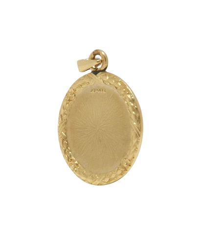 Pendentif + Qu’hier – que demain - Pendentif en or jaune 18K avec rubis et diamants 58 Facettes BO210507/+QUHIER-QUEDEMAIN