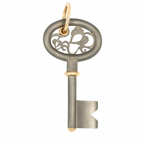 Pendentif Pomellato Clef - Pendentif clé en titane et or rose 58 Facettes 64700165