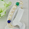 Bracelet Bracelet de perles en or 14 carats avec pierres semi-précieuses 58 Facettes 2306