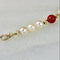 Bracelet Bracelet de perles en or 14 carats avec pierres semi-précieuses 58 Facettes 2306
