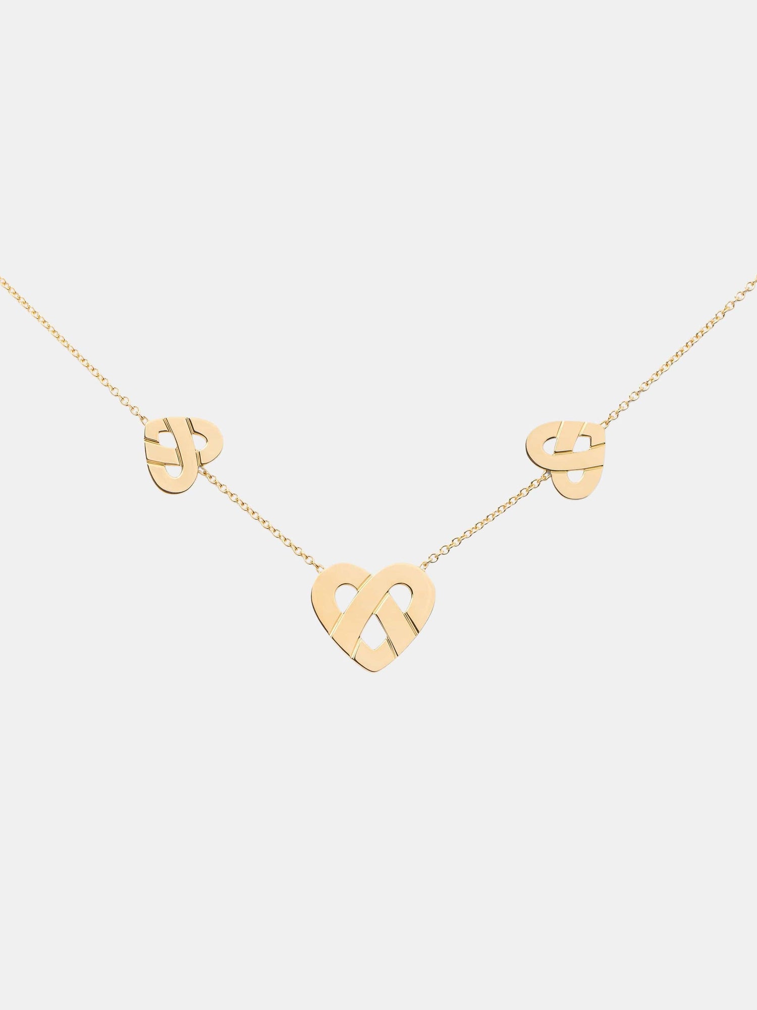 Collier Coeur Entrelacé Or jaune 