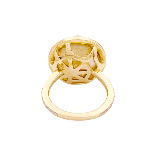 Bague 53 Chaumet Attrape-Moi Si Tu M’aimes - Bague Galet en or jaune, diamants 58 Facettes 34773