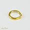 Bague 53 Spannring - Bague vintage en platine 950 avec manteau en or 750 et diamant 58 Facettes 2090
