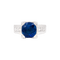 Bague 53 Bague en or blanc 750 sertie d’un saphir et diamants 58 Facettes 34263