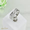 Bague 55.5 Bague en or blanc 750 - 9 diamants taille brillant 1,0 ct 58 Facettes 2126