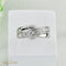 Bague 55.5 Bague en or blanc 750 - 9 diamants taille brillant 1,0 ct 58 Facettes 2126