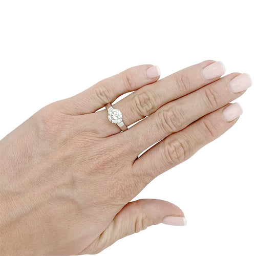 Bague 50 De Beers - Bague solitaire en platine 950 sertie d’un diamant 1,82 ct 58 Facettes 31889