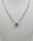 Collier Collier or blanc serti d'un diamants 58 Facettes