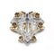 Broche Broche or jaune platine saphirs diamants 58 Facettes 190017R