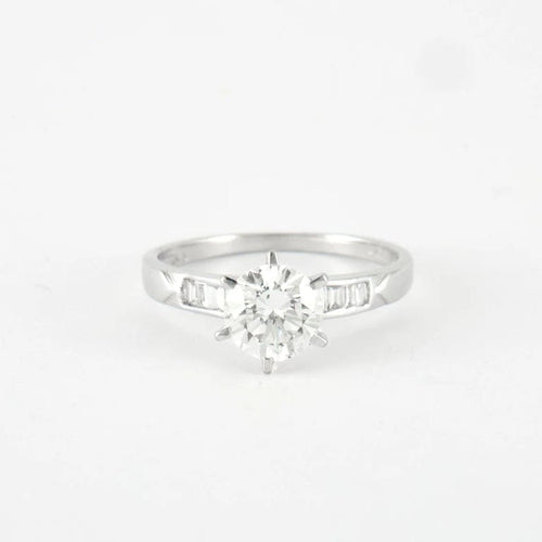 Bague 55 Bague en Or Blanc & diamants 58 Facettes