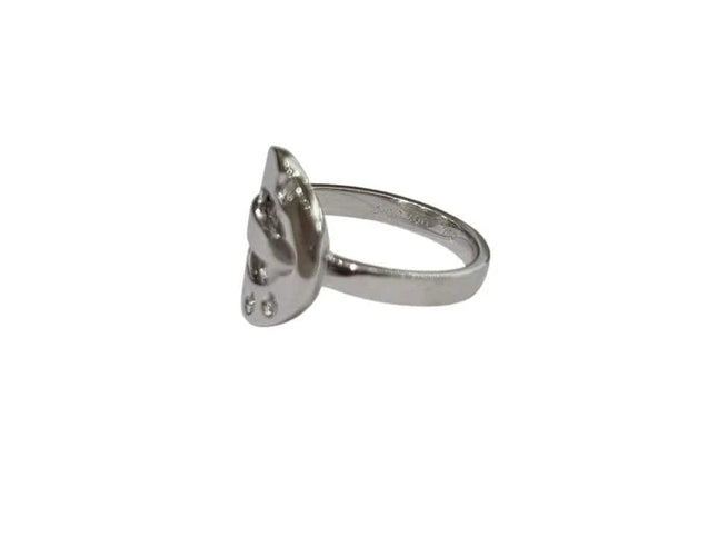 Bague 53 Dinh Van - Bague Cible or blanc diamants 58 Facettes