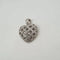 Pendentif Pendentif cœur or blanc 18 carats serti de diamants naturels 58 Facettes