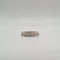 Bague 53 Demi-alliance or blanc 18 carats sertie de diamants 58 Facettes